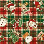 Бумага упаковочная новогодняя "Red&Blue" 70x100 см, ЗОЛОТАЯ СКАЗКА, 591909, 1шт