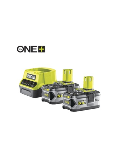 Набор Ryobi ONE+ RC18120-250 5133003364 аккумулятор (18 В; 5.0 А*ч; Li-Ion) 2 шт. и зарядное устройство RC18120