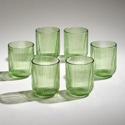 НАБОР СТАКАНОВ "SIMPLICITY" GREEN 6 ШТ. 270 МЛ / 9 СМ