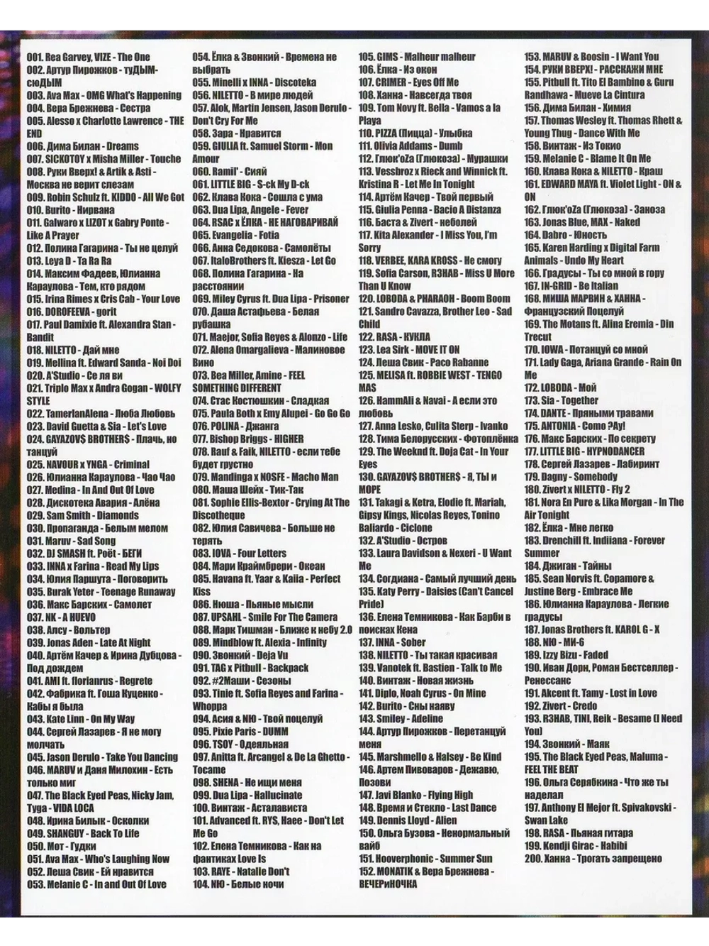 200 новых хитов от E. Plus, 50 на 50 (2 DVD)