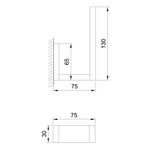 Steinberg Серия 460 Держатель запасного рулона туалетной бумаги, из латуни, хром 460 2850