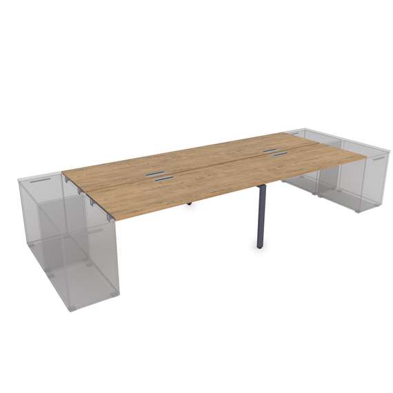 СТБД-П.974 Стол системы БЕНЧ на 4 рабочих места, приставной (3200*1435*750)