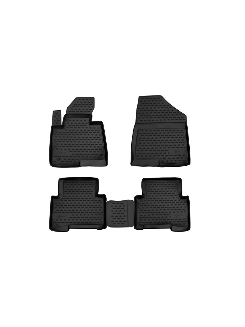 Коврики в салон для HYUNDAI Santa Fe (III, III р.), 2012-2018, 4 шт. (Повышенная устойчивость, повышенная износостойкость) FORMAT.20.53.210H
