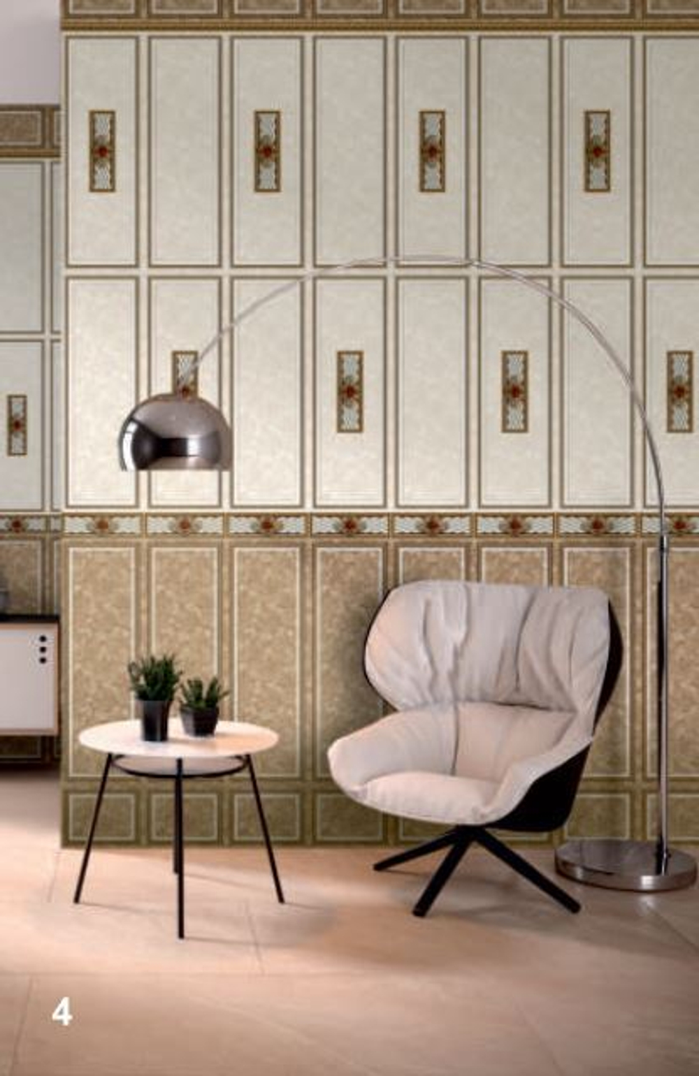 Панель ПВХ фотопечать с глиттером Эмперадор 2700х250мм