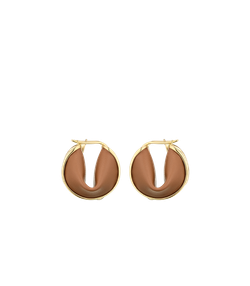 Polène Серьги Ormé Hoop Earrings, цвет верблюжьей шерсти