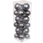 Набор шаров «Wonderful highlights» 8 см + 10 см (24 предмета), Графит