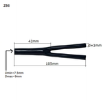 DAXX Z86 Кембрик для разделки кабеля диаметром от 7.5 до 9mm на два по 3mm черный -1шт-