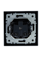 BRITE Розетка 1-местная без заземления без защитных шторок 10А в сб. РСР10-1-0-БрМ маренго IEK