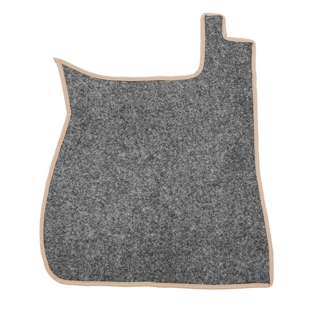 Ковры CHENGLONG (экокожа, бежевый, бежевый кант, красная вышивка)