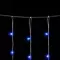 Светодиодный занавес 2*2 м., 400 синих LED ламп, облегченный, прозрачный провод ПВХ, LTC (PCL400NOT-10-2B)