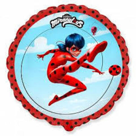 И 18 Круг Леди Баг удивительная / Rnd Ladybug / 1 шт Ж27
