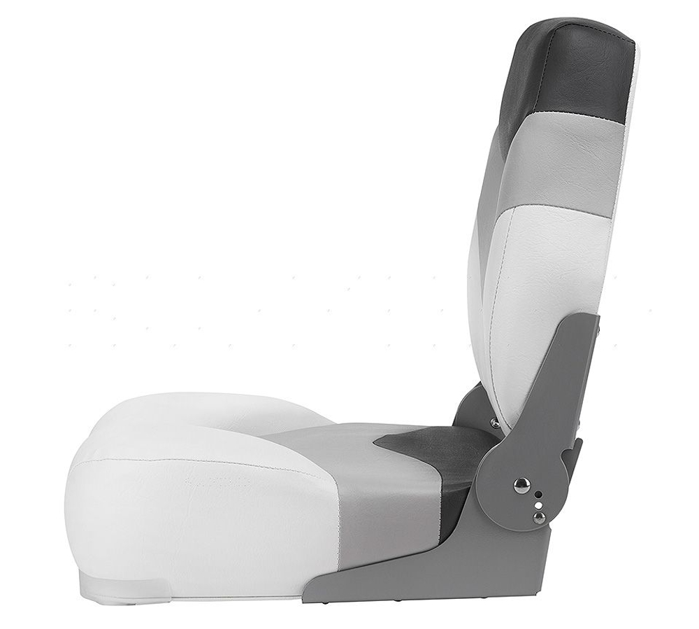 Сиденье "Premium", белое с серым (10251891)