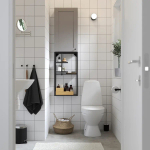 Комбинация для ванной - IKEA ENHET, 40х17х150 см, серый/антрацит, ЭНХЕТ ИКЕА