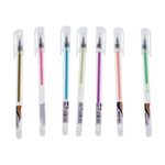 Ручка гелевая, Basir, цветные чернила, серия "Random", прозрачный корпус, 12 шт