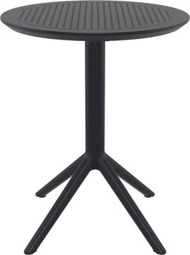 Стол пластиковый складной Sky Folding Table Ø60 черный