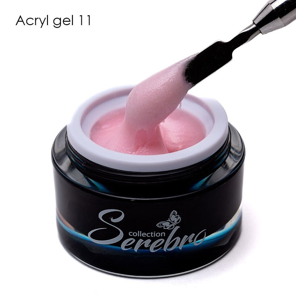 Serebro, Acryl Gel с шиммером №11, 15 мл