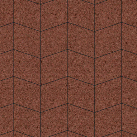 Тротуарная плитка РОМБ - Гранит Красный