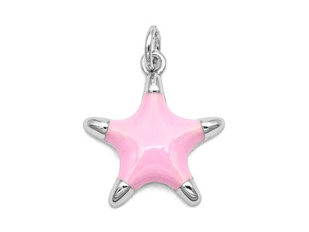 Подвеска "Звездочка" 17,5мм, эмаль