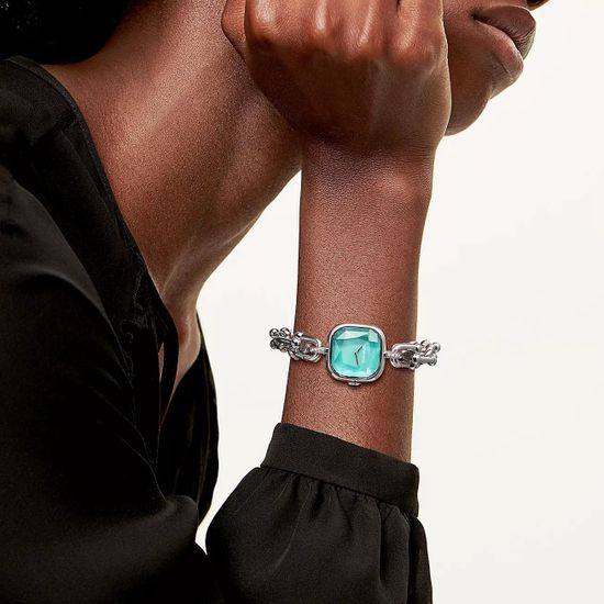 Tiffany HardWear Watch in Sterling Silver and Steel with Diamonds