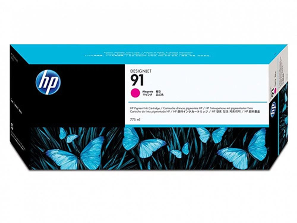Картридж HP 91 струйный пурпурный (775 мл)
