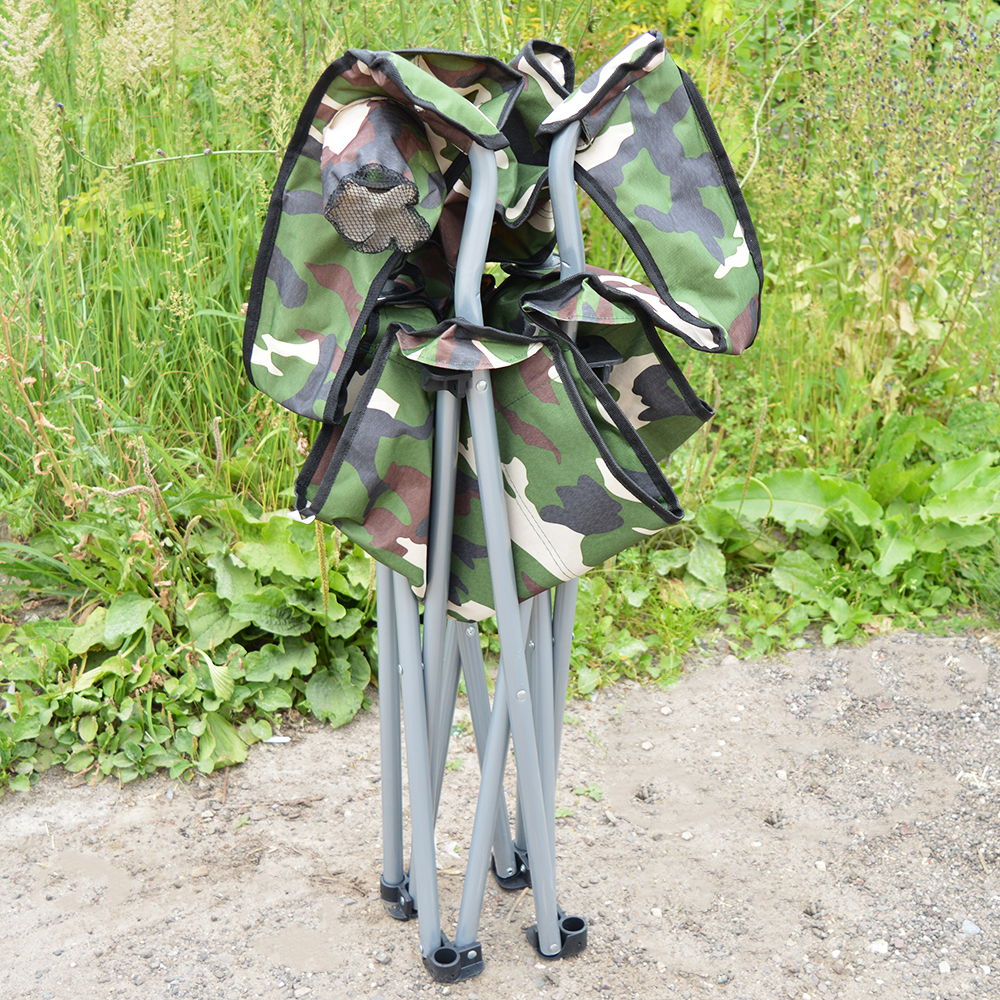 Кресло кемпинговое складное большое в чехле 61*61*96см, цвет камуфляж