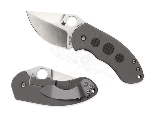 Складной нож Spyderco Burch Chubby C183TIP c клинком из стали CPM-S30V, рукоять титан
