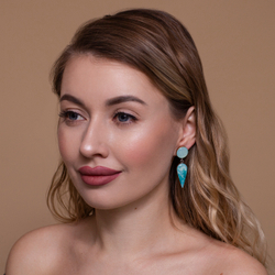 Серьги - Капель Асимметрия Мини - Айвазовский