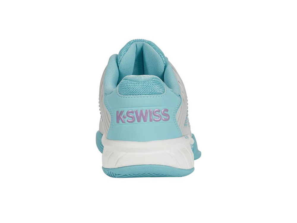 Женские теннисные кроссовки K-Swiss Hypercourt Express 2 - brilliant white/angel blue/sheer lilac