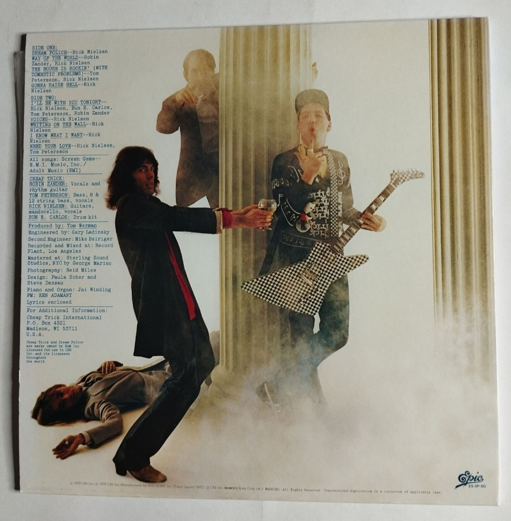 Винтажная виниловая пластинка LP Cheap Trick Dream Police (Japan 1979) (No Obi) EX