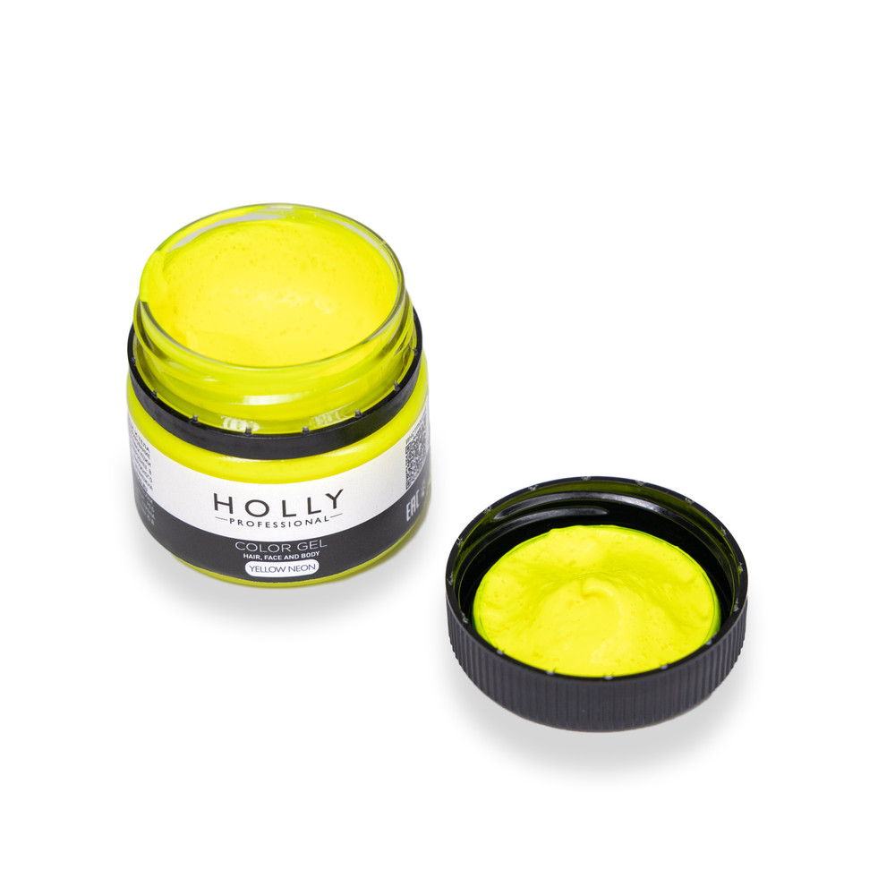 Декоративный гель для лица, волос и тела Color Gel Yellow Neon