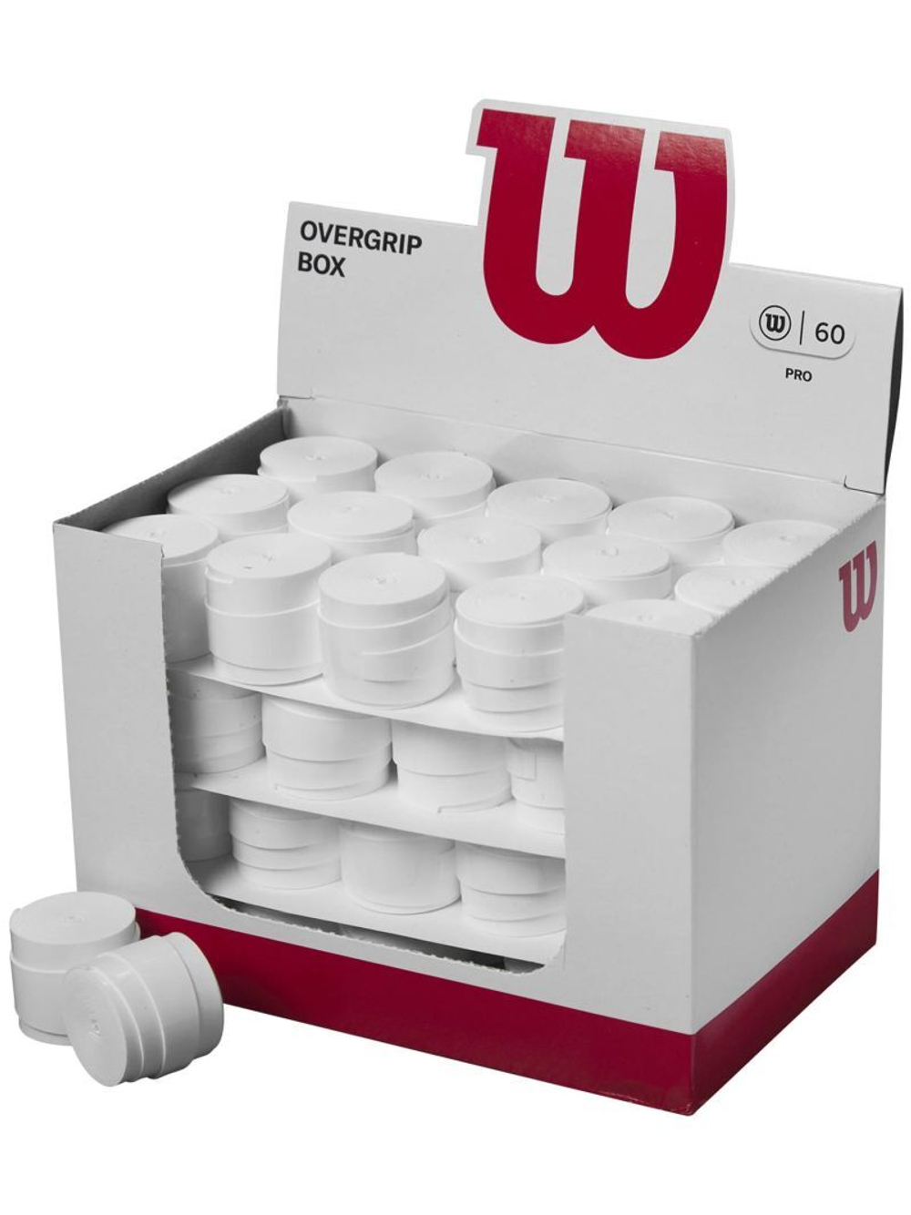 Намотки теннисные Wilson Pro Overgrip Box 60P - white