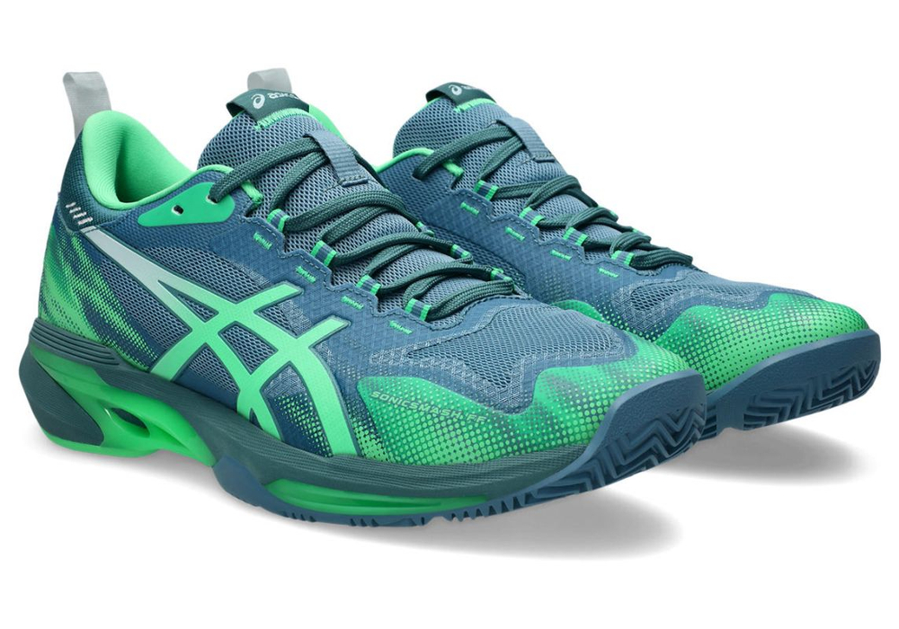 Мужские кроссовки для Падел Asics Sonicsmash FF - saba blue/vital green
