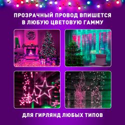 ENIN-3U ЭРА Удлинитель для гирлянд, 220V, IP20, 3м