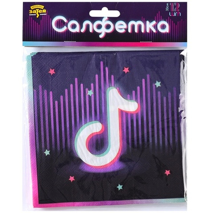 Салфетка Блогер Party 33см 12шт/G