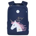 Рюкзак Grizzly, 26*39*17см, 2 отделения, 1 карман, анатомическая спинка, синий