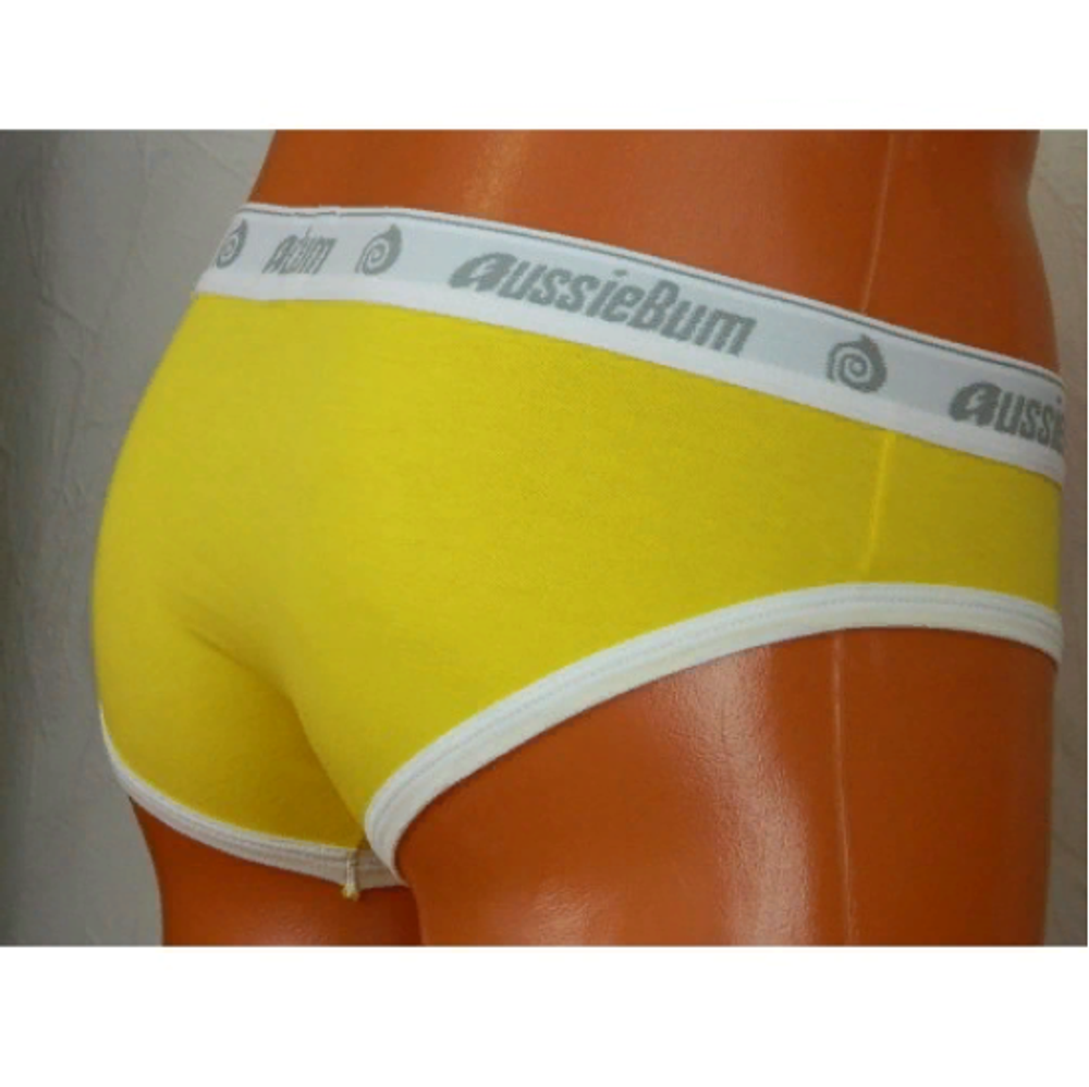 Мужские трусы брифы желтые Aussiebum Patriot brief AB00099