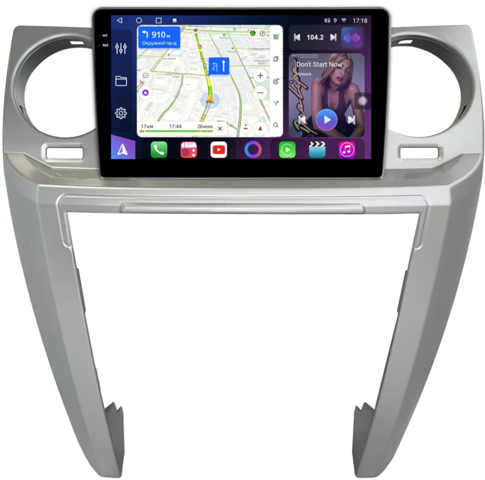 Магнитола для Land Rover Discovery 3 2005-2009 (прямые углы) - FarCar BM9-9603A монитор 9.5" QLED на Android 14, TS10, 4+32Гб, CarPlay, 4G SIM-слот