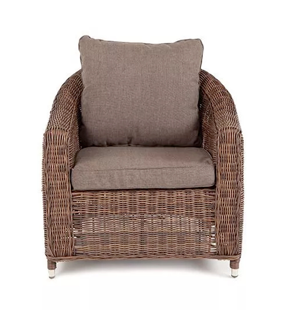 "Кон Панна" кресло из искусственного ротанга, цвет коричневый