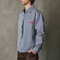  Рубашка мужская Dickies Hickory Long Sleeve Work Shirt 