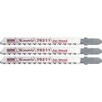 Полотна для эл.лобзика по дереву, 3 шт, T101BF, 75 x 2.5 мм, Bimetal Matrix Professional, 78211