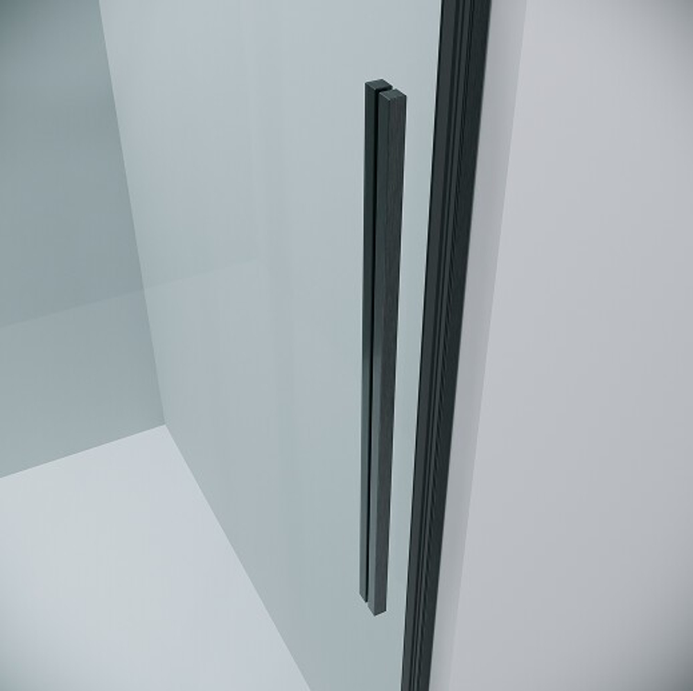 Душевое ограждение Grossman Galaxy 100.K33.01.140.21.00-200.K33.01.100.21.00 (140х100х195) раздвижная,черный матовый,стекло прозрачное,2 места