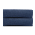 Простыня из стираного льна темно-синего цвета essential, 180х270 см