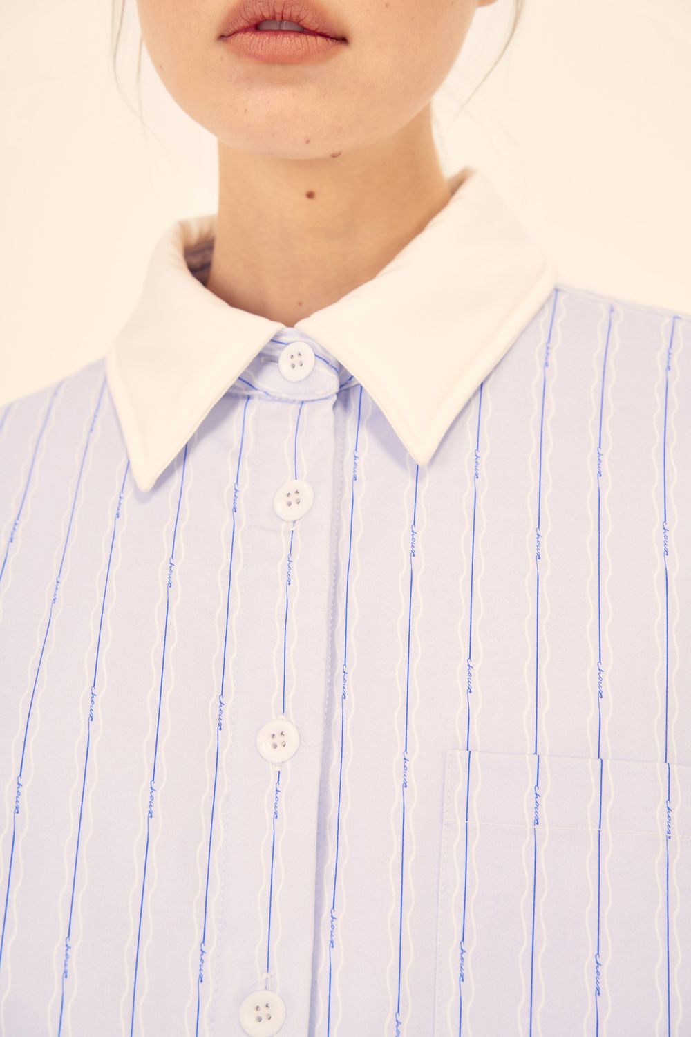 Рубашка утепленная (((Officecore))), голубая