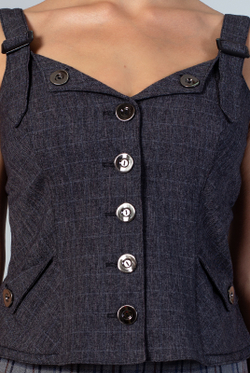 Жилет женский 432О, клетка #341К06432О