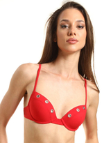 Раздельный пуш-ап купальник с клепками Cala Salada (Размер: C/S) (Цвет: черный)