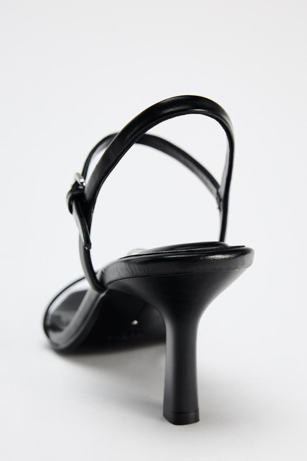 Zara strappy heels black hot sale