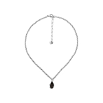 Колье Ciclon с муранским стеклом и серебряным покрытием B182856-01 BW/S