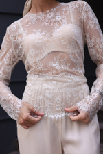 лонгслив из кружева