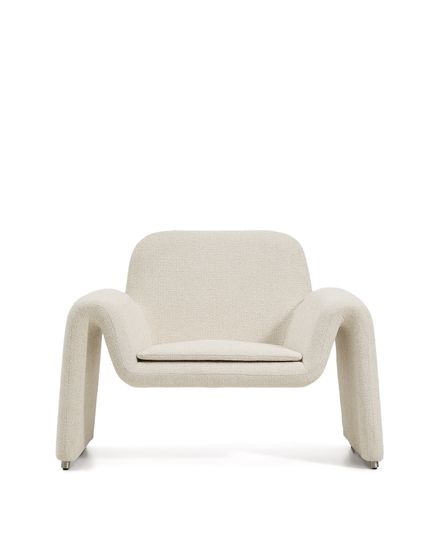 Кресло Melvia из бежевого шенилла