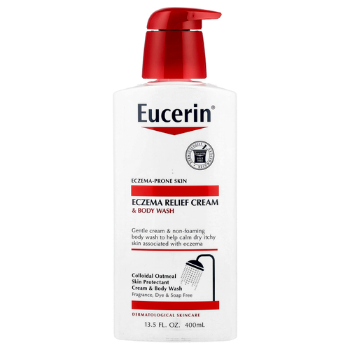 Eucerin, Eczema Relief, крем для душа, 400 мл (13,5 жидк. унц.)